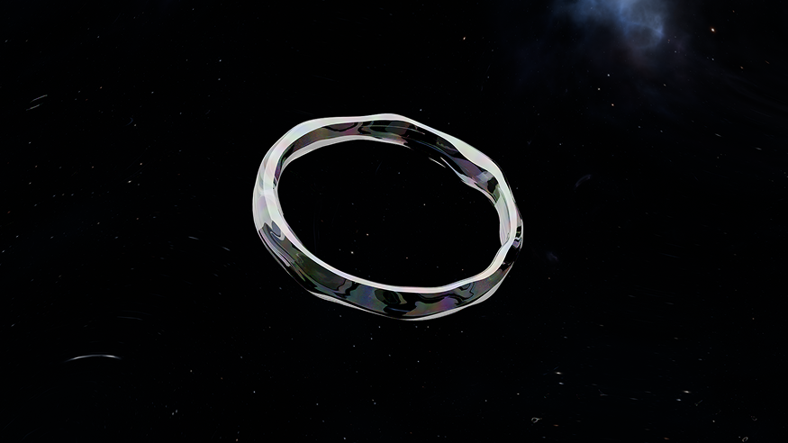 Transparent ring visual