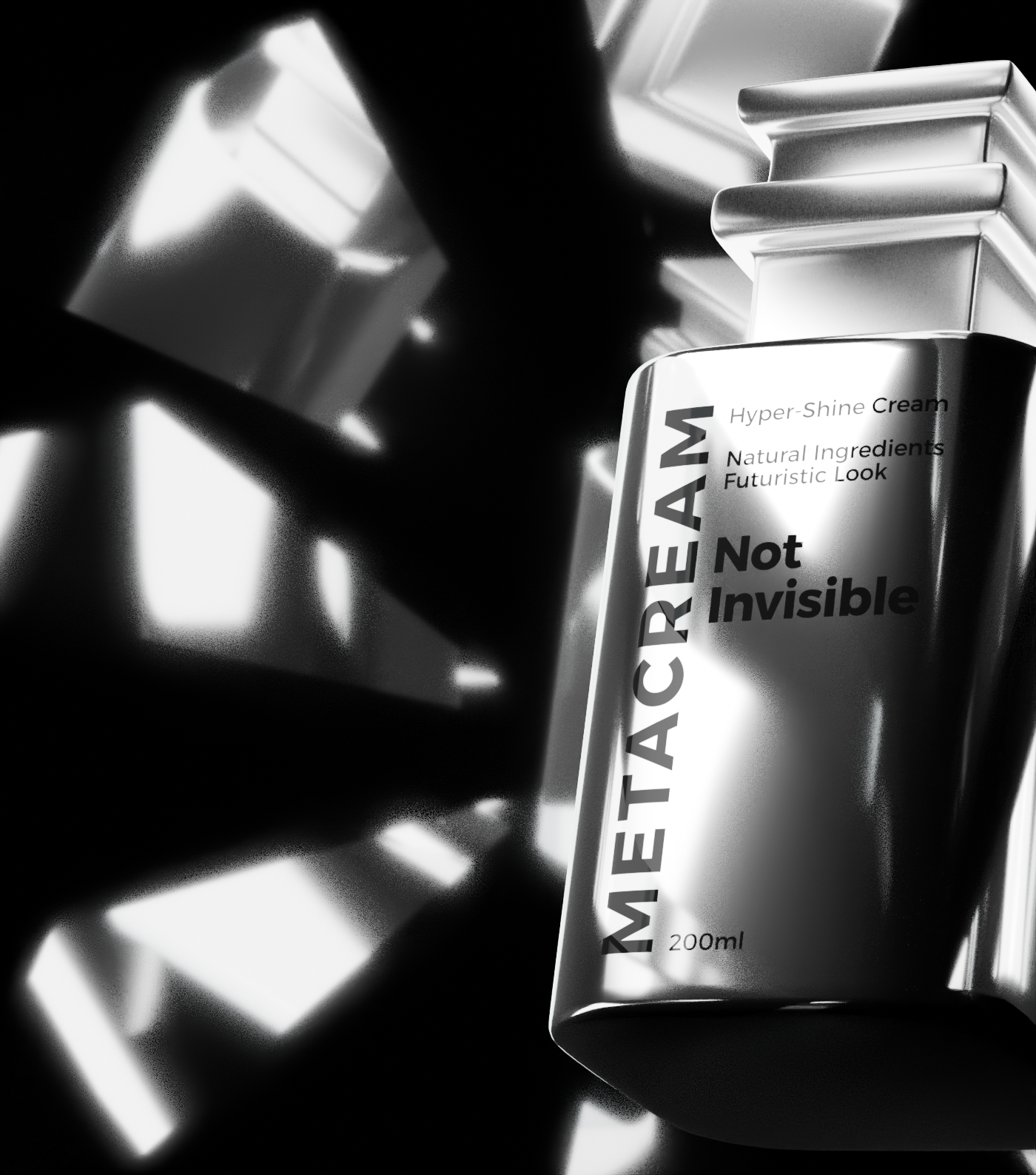 Metacream close-up render